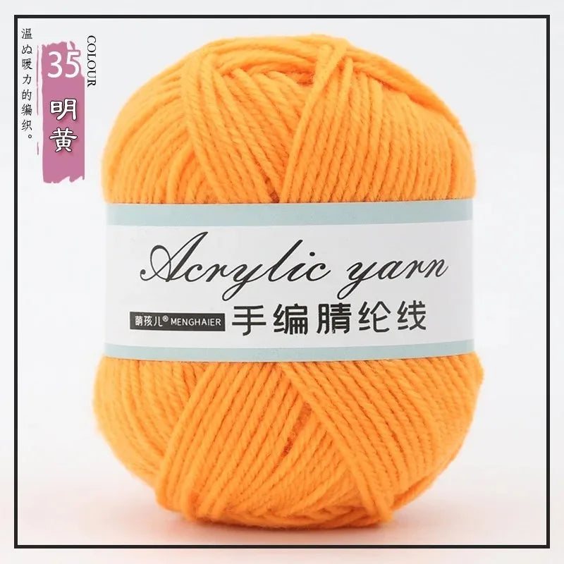 Four Strands Acrylic Knitting Yarn For DIY Handwoven Starter