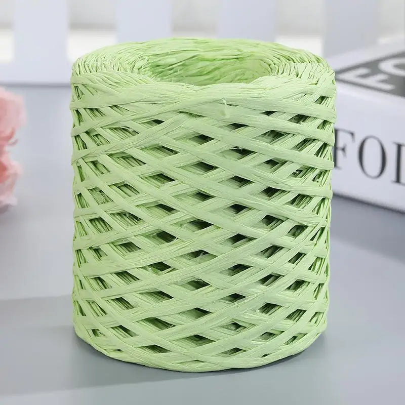Natural Raffia Straw Yarn For Knitting Crochet Sunhat Bag
