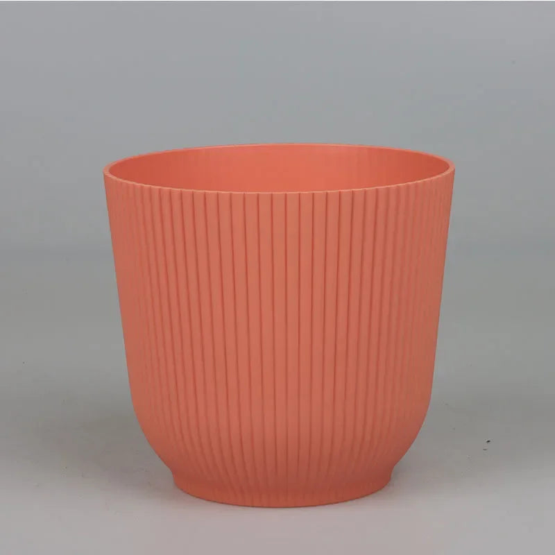 Simple environmental protection round large diameter thickened horticultural flowerpot simple thickened flowerpot Home Supplie