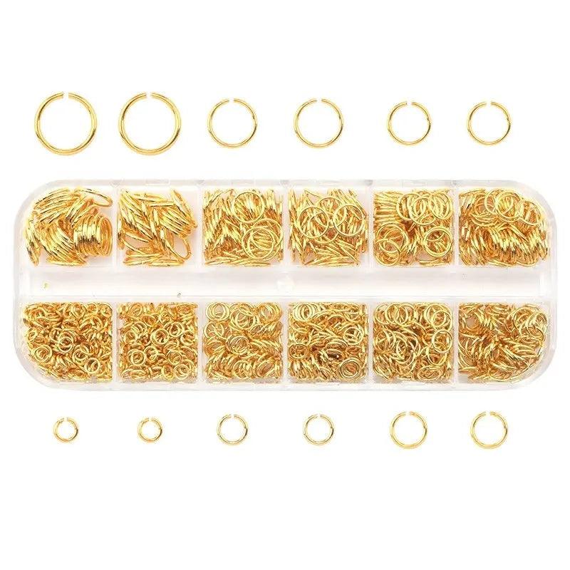 Jewelry Findings Kits With Open Jump Rings Lobster Clasps Hooks Pliers Tweezers for DIY Bracelet Necklace Making Handmade Craft