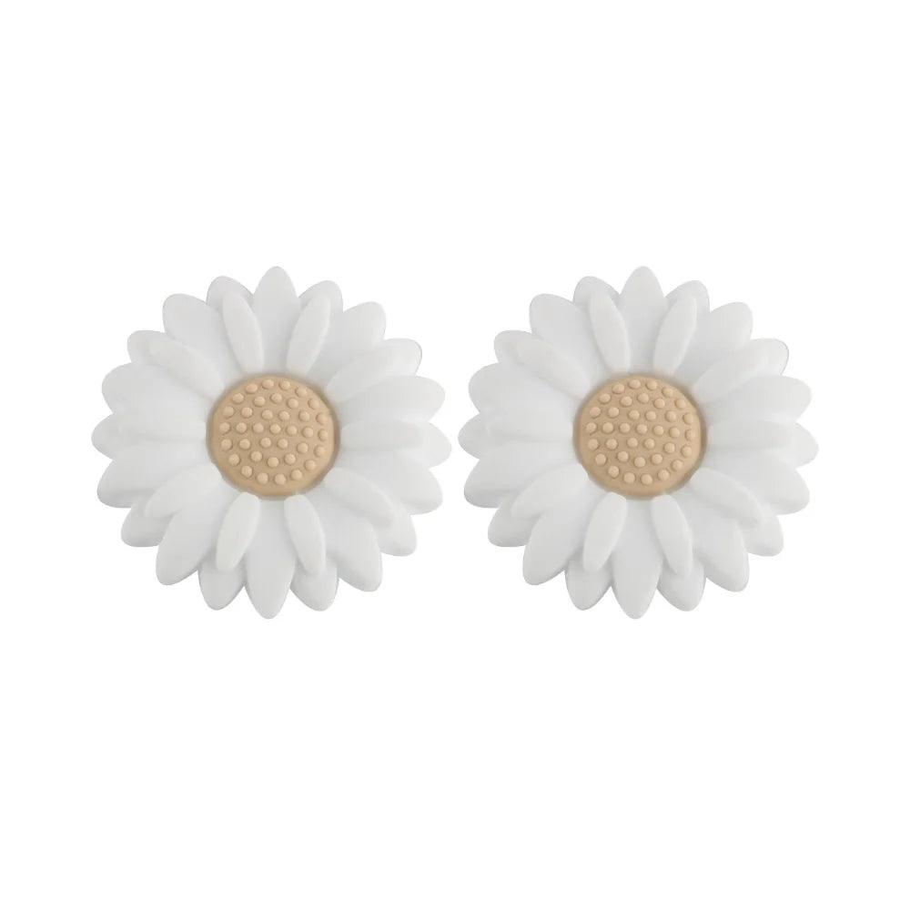10Pcs 20/30mm Daisy Focal Beads Flower Silicone Bead Uesd For Beaded Pen Keychain Bracelet DIY Jewelry Handmade Accessories