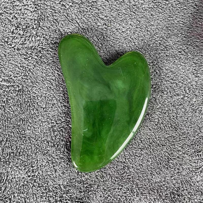 Heart Shape SPA Massage Beeswax  Scraping Massage Scraper Face Massager Acupuncture Guasha Board Massager For Face Pulling Skin