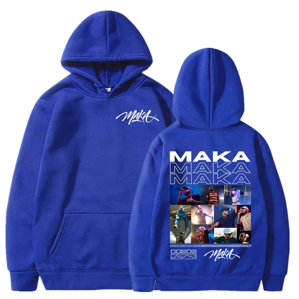 Rapper Maka Graphic Hoodies Men Women Clothing Fashion Hip Hop Sweatshirt Casual Oversized Long Sleeve Pullover Hoody Streetwear