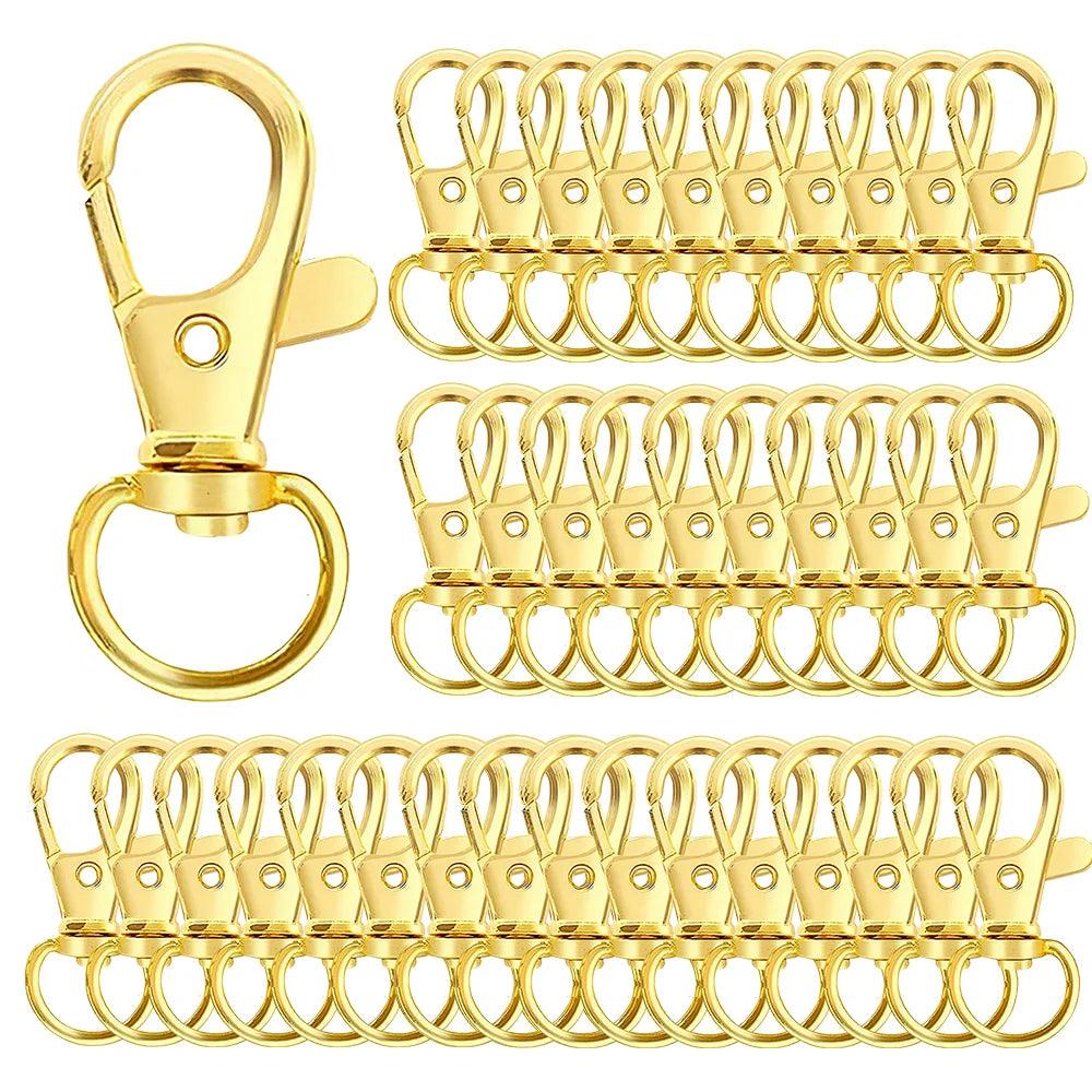 20Pcs Key Chain Clip Hooks Swivel Clasps Lanyard Snap Hook Lobster Claw Clasp for Keychain DIY Jewelry Crafts (32mm)
