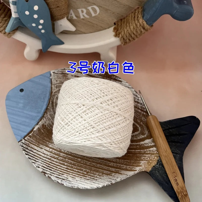 100g 100% Cotton Crocheting Lace Yarn for Hand Knitting and Amigurumi Projects