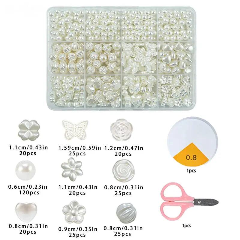 Pearl Beads Bracelets Making Kit Assorted DIY Golden Spacer Beads Acrylic Alphabet CCB Beads Kit For Jewelry Making Supplies