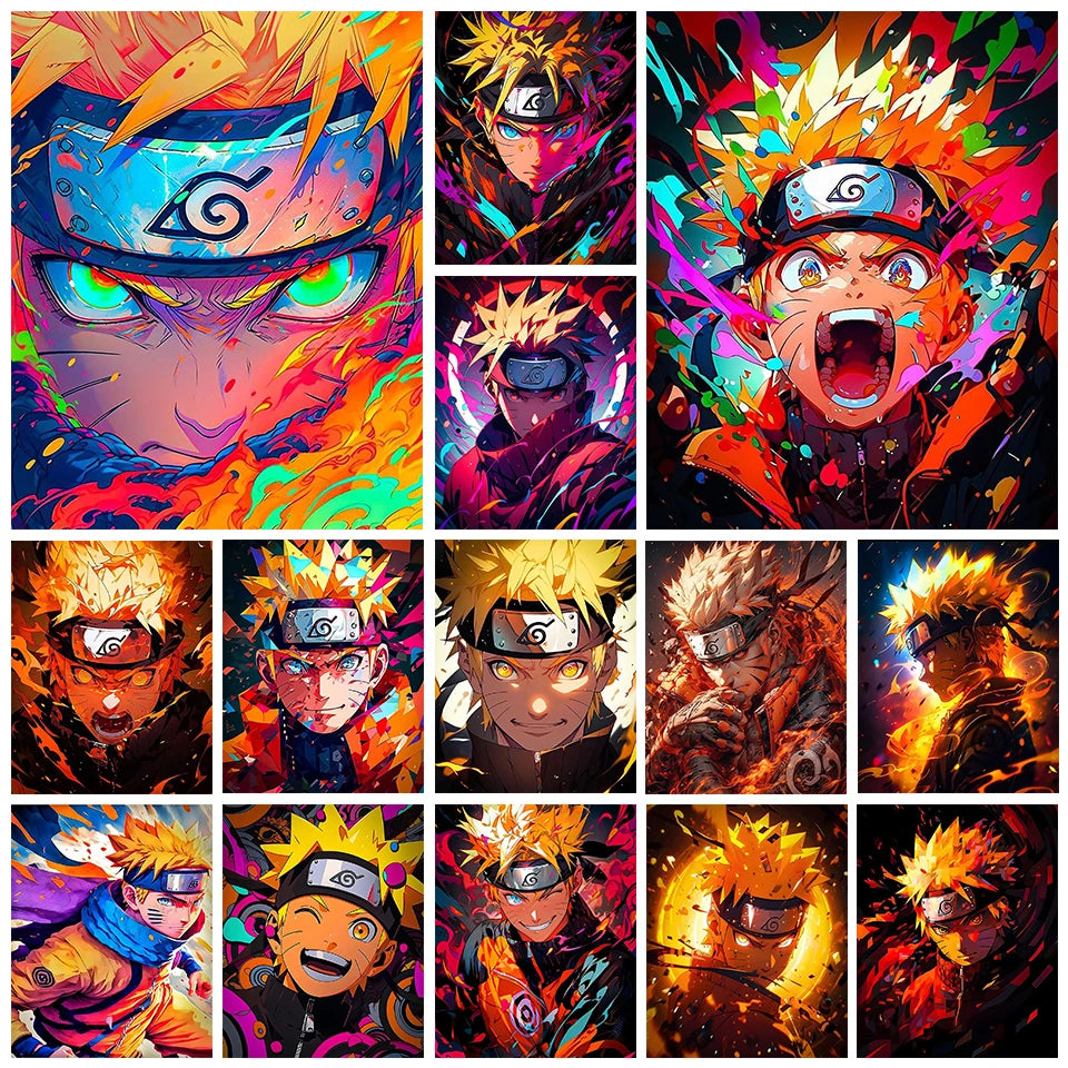 Japanese anime diamond painting kit Naruto Naruto vortex Naruto cross stitch handmade DIY mosaic home decoration