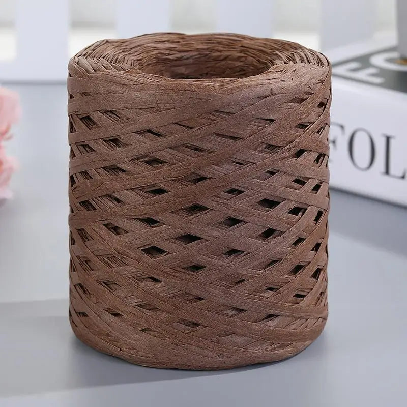 Natural Raffia Straw Yarn For Knitting Crochet Sunhat Bag