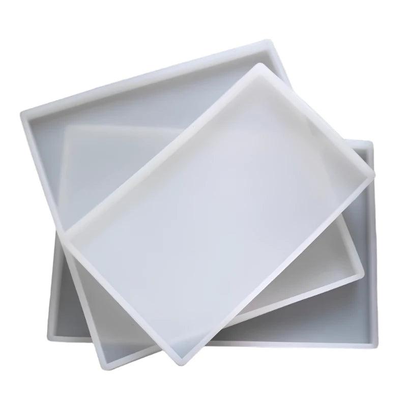 1pc Thicken Large Size Rectangular Square Mold Epoxy Resin Casting Molds For DIY Making Tray