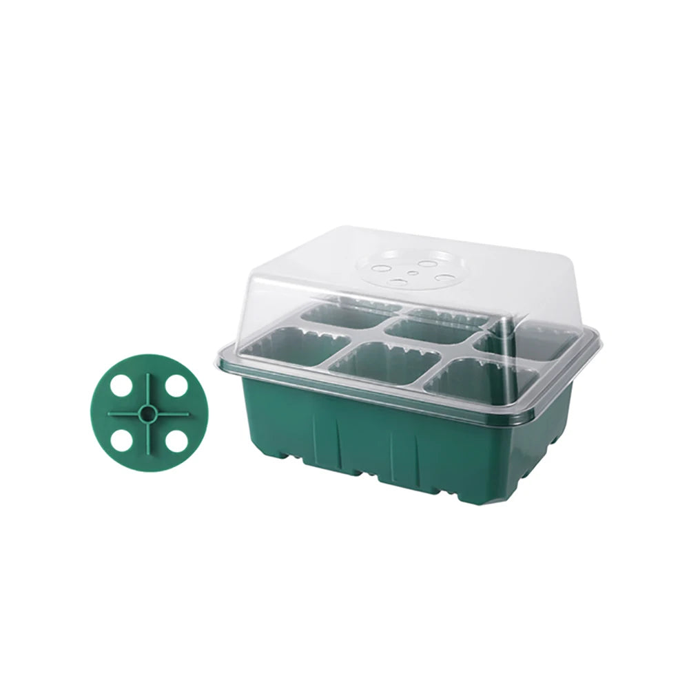 6/12 Cells Hole Plastics Plant Pots Grow Box Plant Seedling Pots Gardening Sowing Tray Tools Hydroponics Growing System Indoors