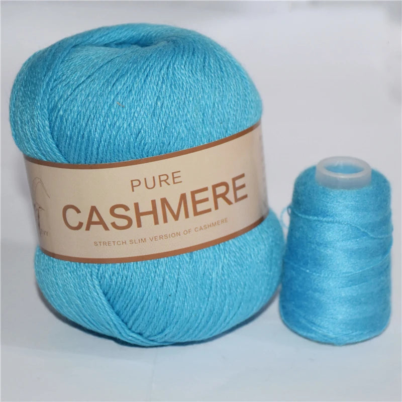 Pure Mongolian Cashmere Yarn for Crocheting 3-Ply Worsted Warm Soft Weaving Fuzzy Knitting Thread Pack of 5