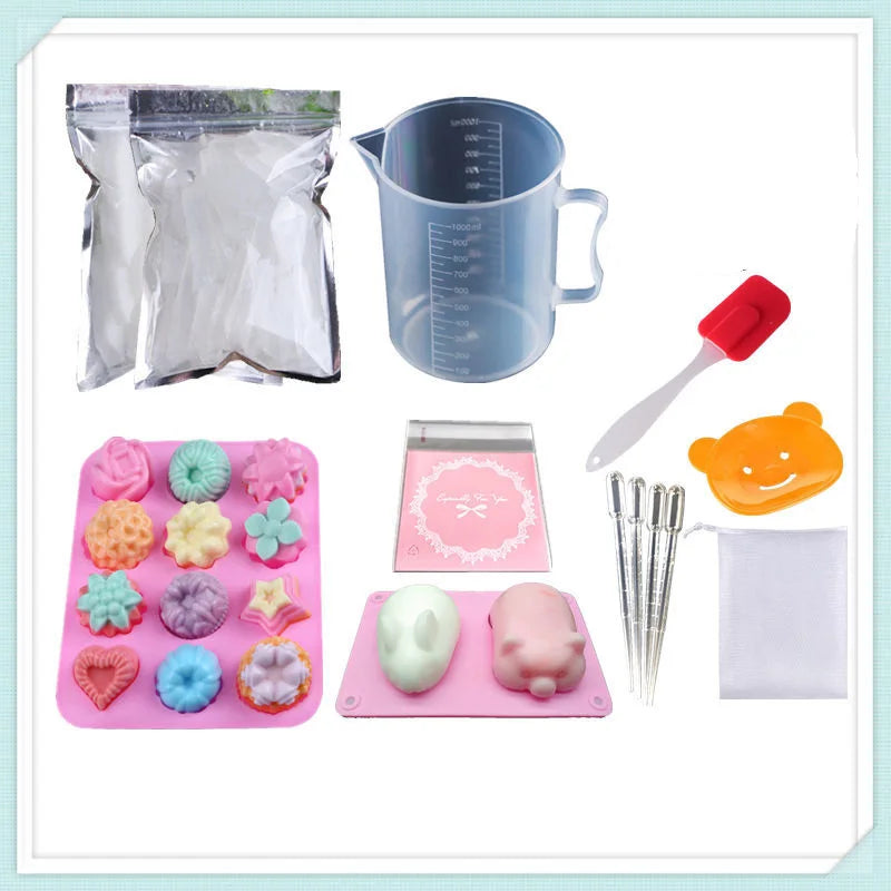 Multifunctional DIY Handmade Soap Material Pack Set Soap Making Material Set for Primary and Secondary School Students LF319