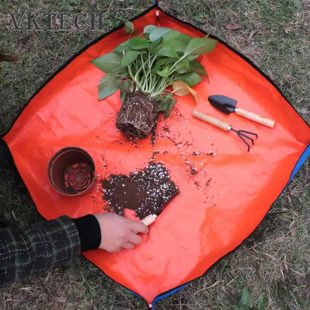 50-100cm Planting Mat Gardening Plant Repotting Mat Potting Pad Foldable Garden Plant Flower Pot Transplanting Waterproof Mats