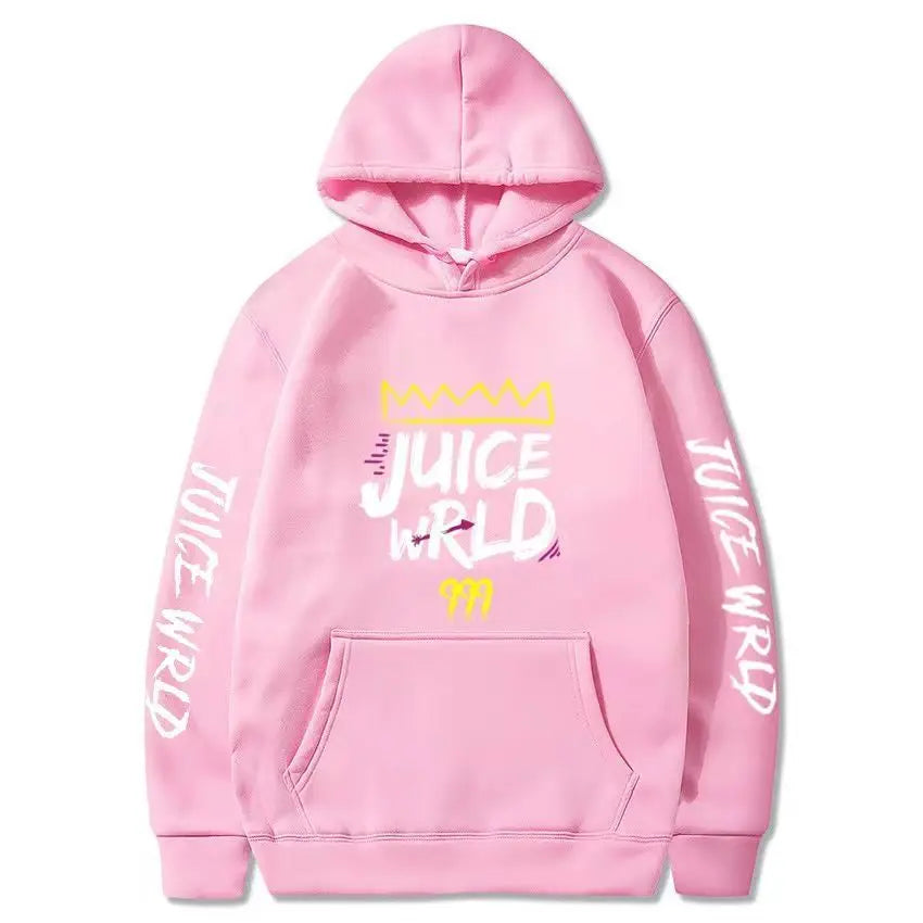 Rapper Juice Wrld 999 Letter Printed Hoodie Y2k Women's Casual Fashion Sportswear Autumn/Winter Hoodie Men's Women's Clothing