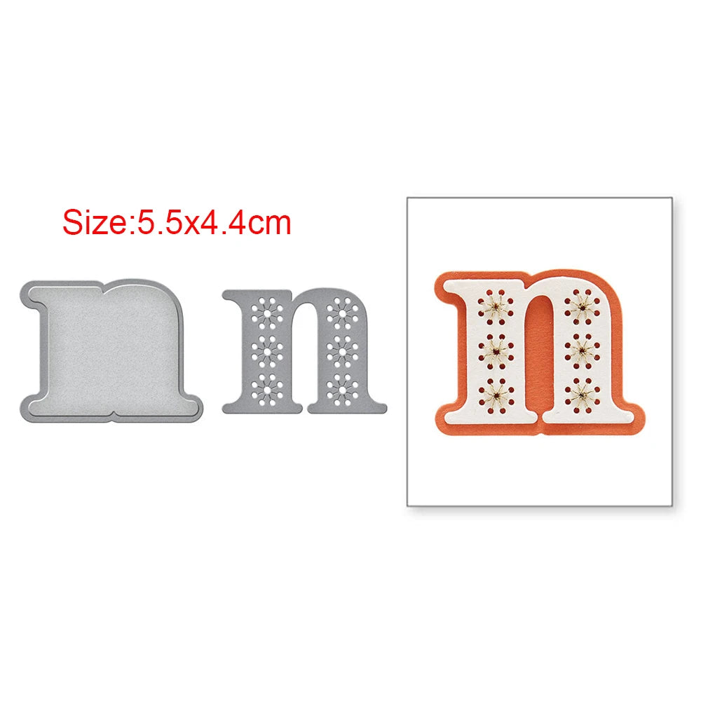Stitched Alphabet Metal Cutting Dies Stitched Punctuation Symbols Numbers Die Cuts for DIY Scrapbooking Crafts Card Making
