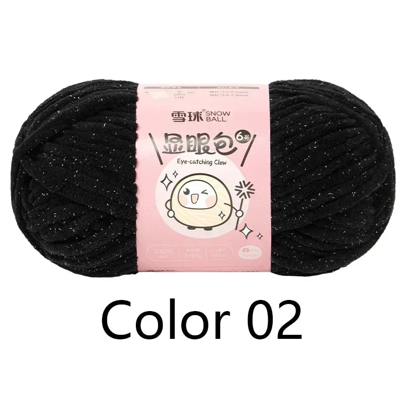 Super Thick Polyester Yarn 100g For Knitting Scarf DIY Craft
