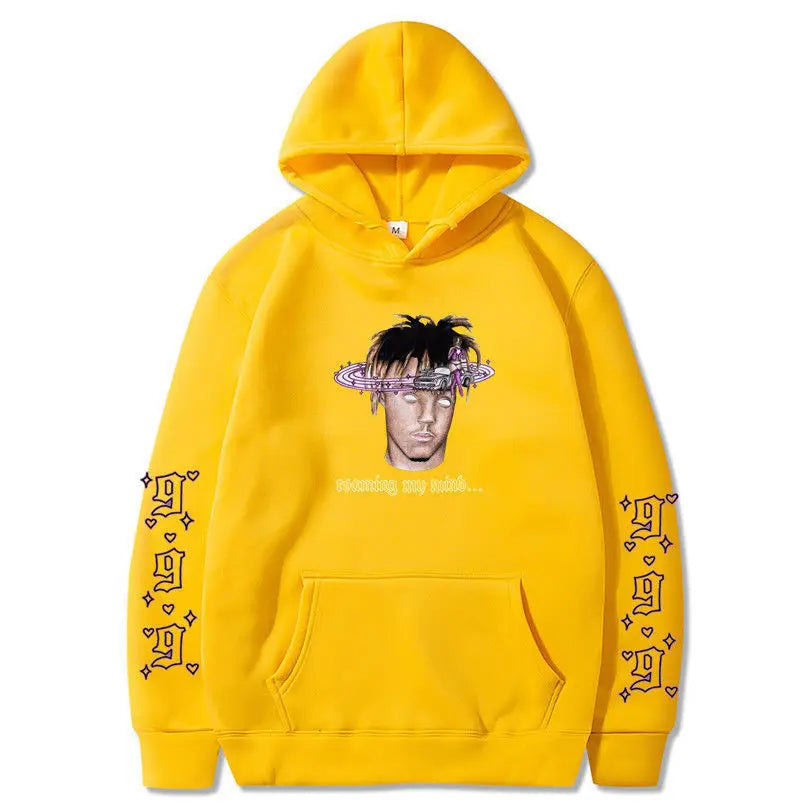Rapper Juice Wrld 999 Letter Printed Hoodie Y2k Women's Casual Fashion Sportswear Autumn/Winter Hoodie Men's Women's Clothing
