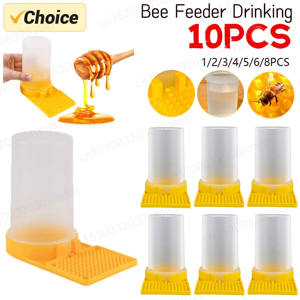 1-6PCS PP Beekeeping Beehive Water Feeder Bee Drink Nest Entrance Beekeeper Cup Fed Tool For Beehive Water Feeder