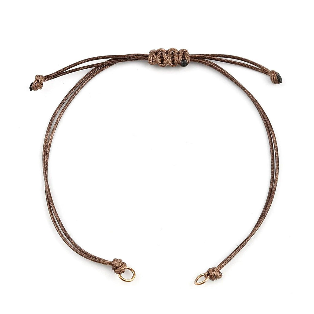 Wax Thread Braided Handmade Bracelets Adjustable Woven Bracelet For DIY Jewelry Gift Accessories Findings Making,5 PCs