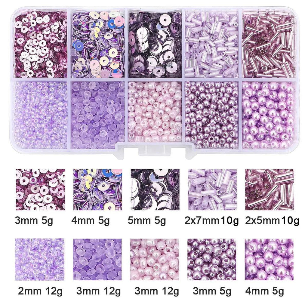 120g/box Multi-color Rice Pearl Sequins Imitation Pearl Material Bag Handmade DIY Making Beaded Bracelet Necklace Accessories