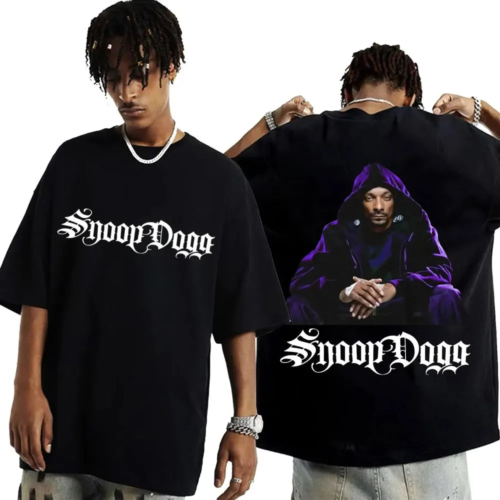 Funny Snoop Dogg Graphic T Shirt for Men Hip Hop Fashion Oversized Streetwear Summer Style