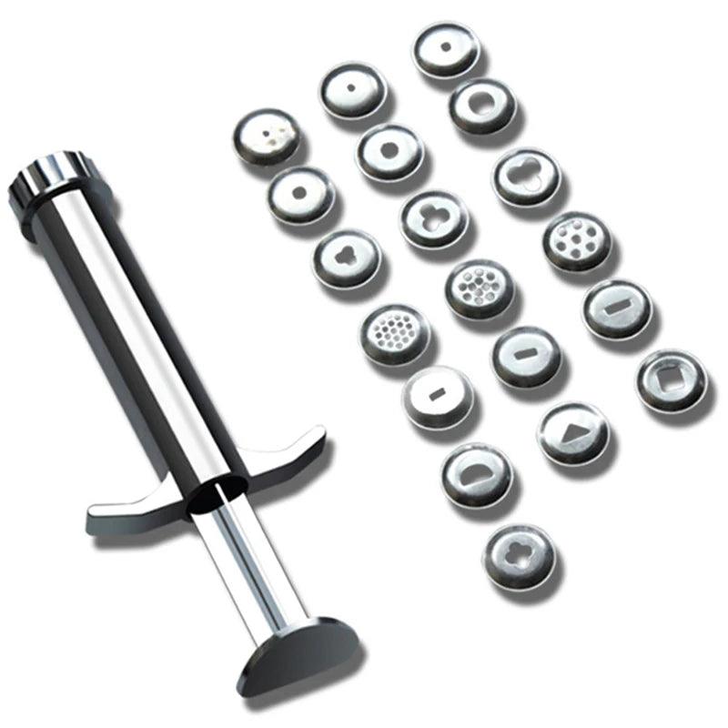 20pcs/set Clay Extruders Clay Sugar Paste Extruder Sculpture Machine Polymer Gun Tool For Some Special Polymer Clay Techniques