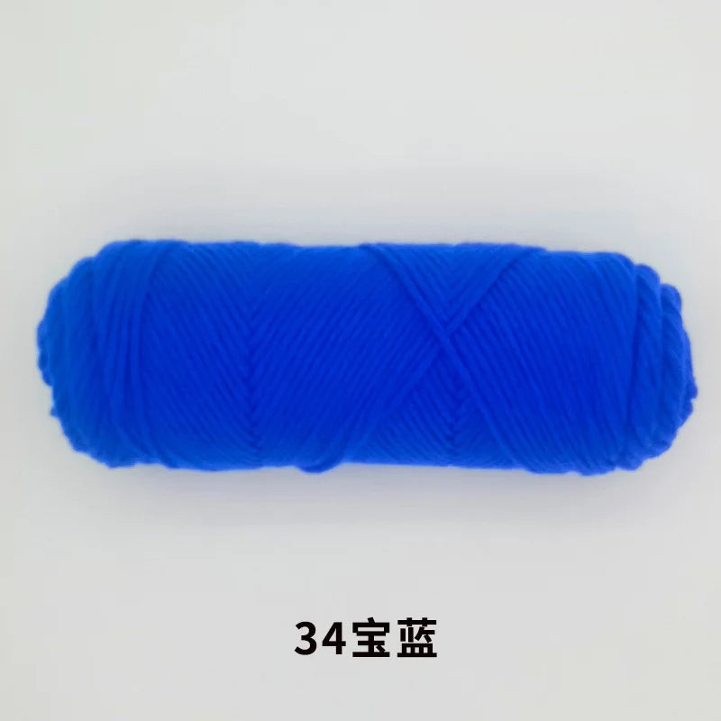 Milk Cotton Yarn 8 Ply Acrylic Crochet For Amigurumi Doll