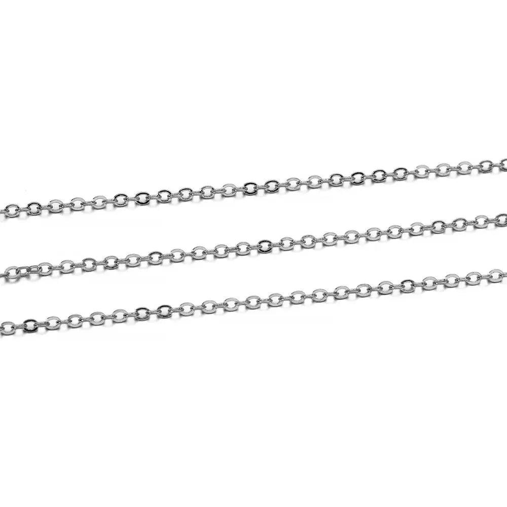 5 M/lot Gold/Bronze Plated Necklace Chain For Jewelry Making Findings DIY Necklace Chains Materials Handmade Supplies