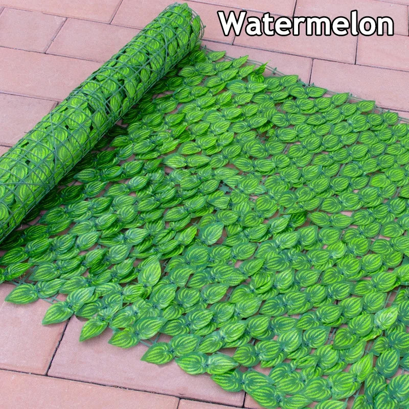 Artificial Ivy Hedge Green Leaf Fence Panels Faux Privacy Fence Screen for Home Outdoor Garden Balcony Decoration 1X3m