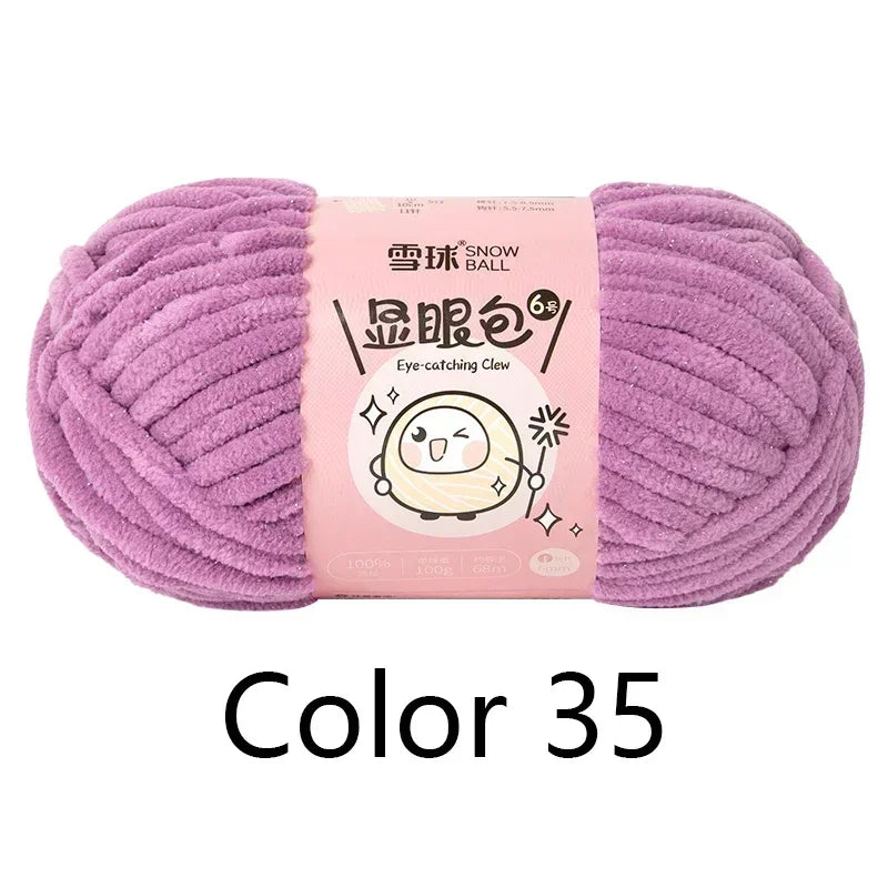Super Thick Polyester Yarn 100g For Knitting Scarf DIY Craft