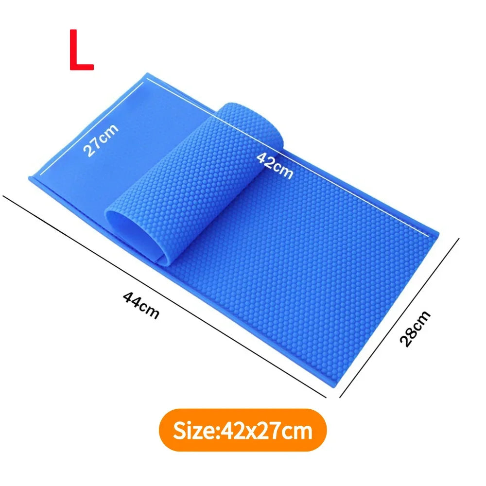 2pcs Beewax Foundation Sheet Mould Flexible Beeswax Foundation Press Mold Silicone Harmless Handmade Durable Beeswax Making Tool