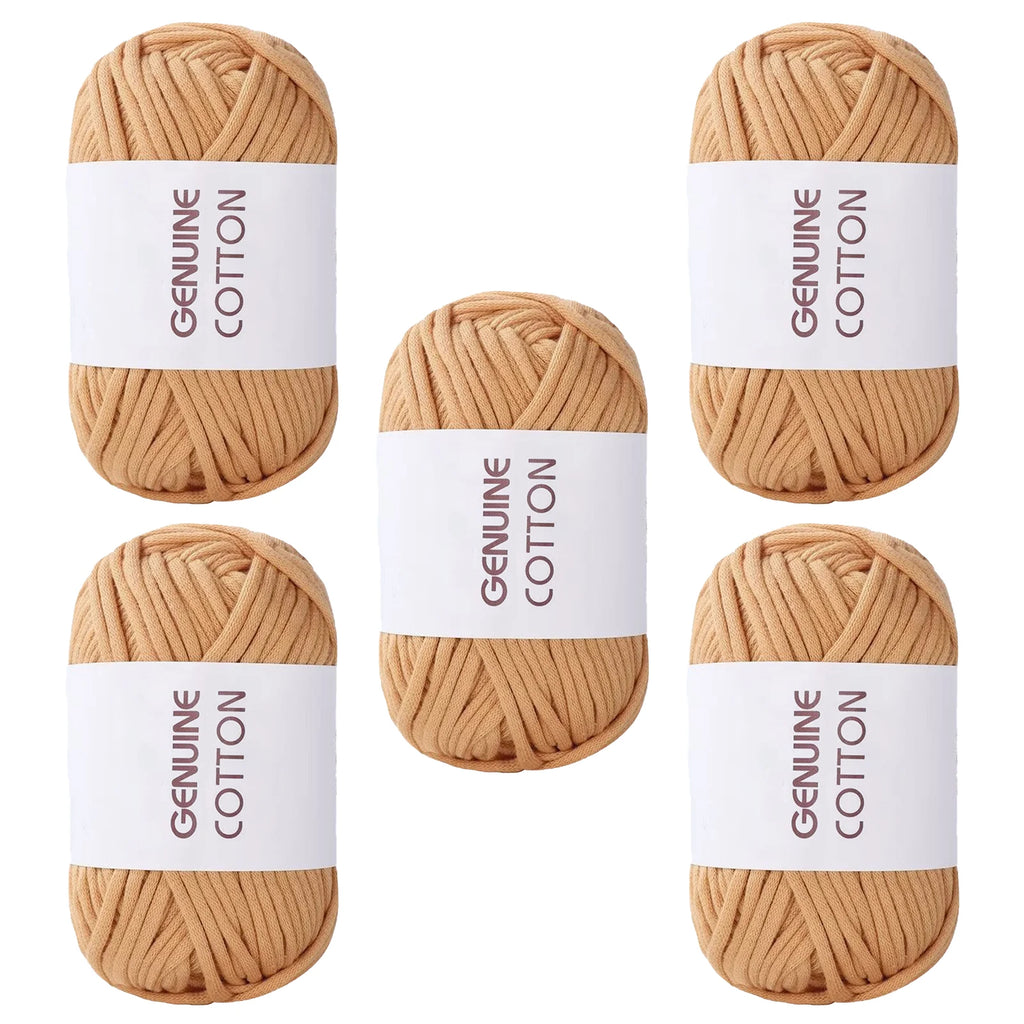 10 Pieces 50g Genuine Cotton Yarn for Beginner Crochet Easy Hand Knitting Weaving DIY Scarves Blankets Hats