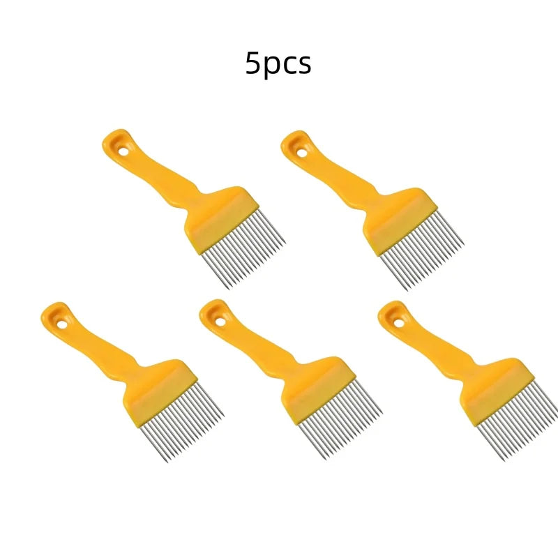 Beekeeping Tools 18 Pin Bee honey Forks Straight Needles Uncapping Forks handle Stainless Steel Honey Sparse Rake Shovel Comb
