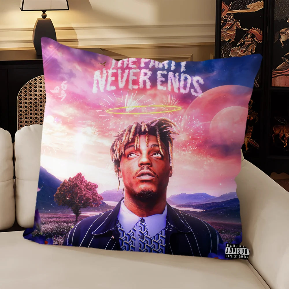 The Party Never Ends Pillow Case Sofa Living Room Headboard Bedroom Backrest Cushion Square J-Juice W-Wrlds Cushion Nap Time