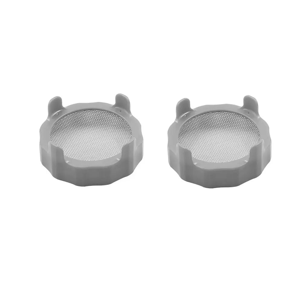 2pcs Plastic Sprouting Lid Mesh Sprout Cover Seed Crop Germination Vegetable Plastic Sealing Ring Lid for Mason Jar