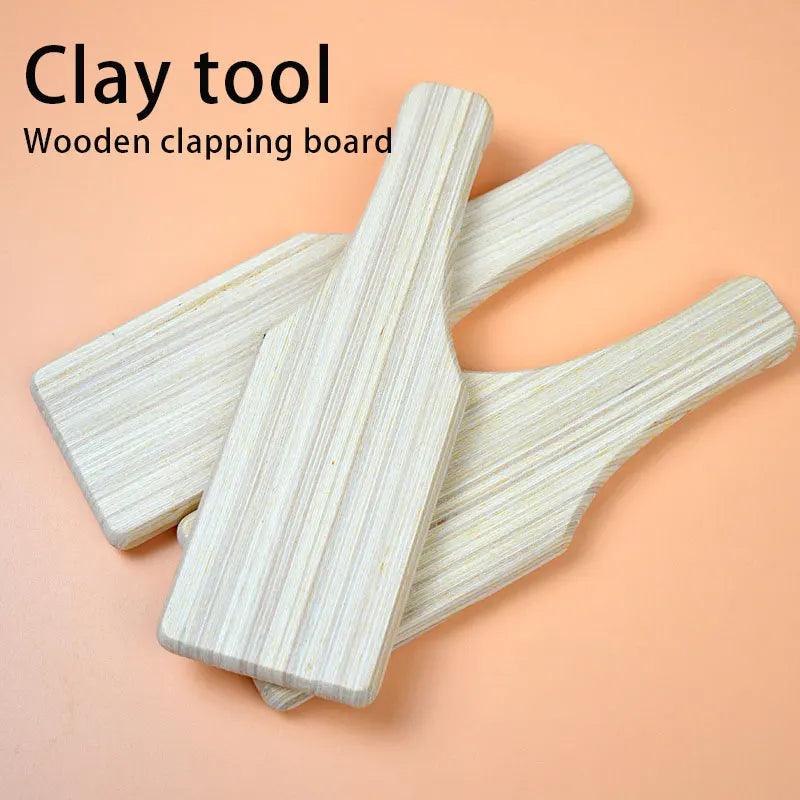 1 piece of clay sculpture tool, wooden board, wooden tower, GIY ceramic tool, ceramic tool, art teaching supplies, colored clay