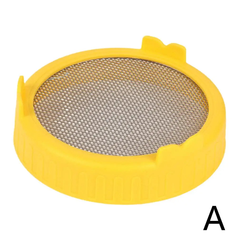 86mm Wide Mouth Sprouting Jar Plastic Bean Sprouting Cap Seedling Tray with Stainless Steel Screen Mesh Cover Sprout Maker ﻿