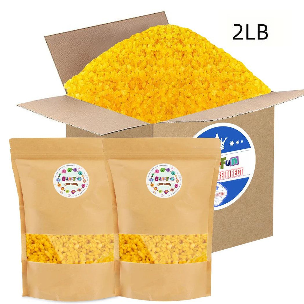 1LB/2LB/5LB 100% Soy Wax, Yellow Beeswax, White Beeswax, Soft Chunks and Pellets, Perfect for Sccented Candle and Wax Products