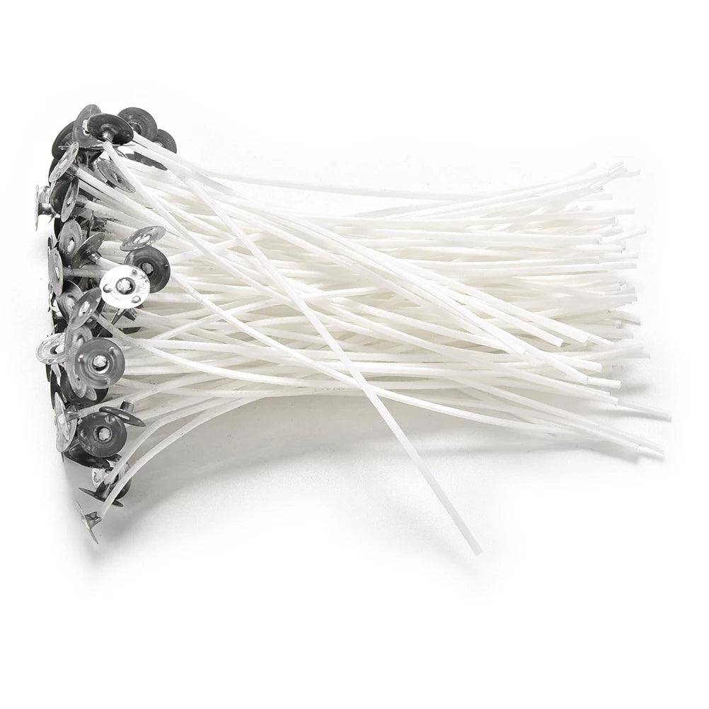 100 Pcs Candle Wicks DIY Candle Materials Accessories Cotton Core Wicks 8cm/10cm - Winord