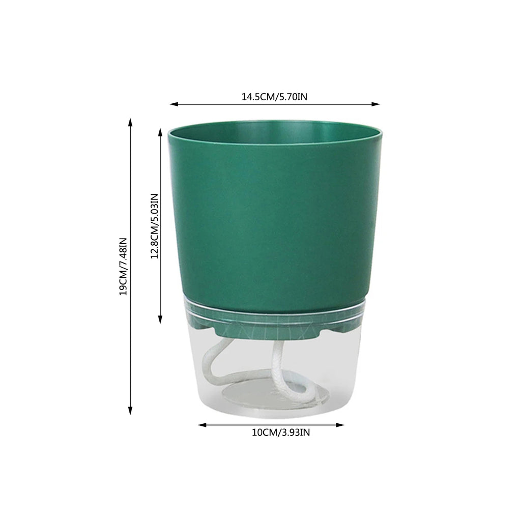 Self Watering Plant Pots Lazy Hydroponic Water Absorbing Flower Pot Succulent Plant Flowerpot Garden Modern Decorative Injection