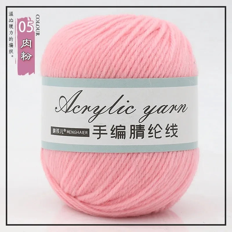 Four Strands Acrylic Knitting Yarn For DIY Handwoven Starter
