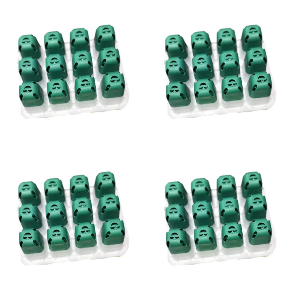 12 Holes Seed Starter Tray Soft Silicone Seedling Dish Breathable Reusable Thickening Plant Growth Tray Box for Indoor Garden