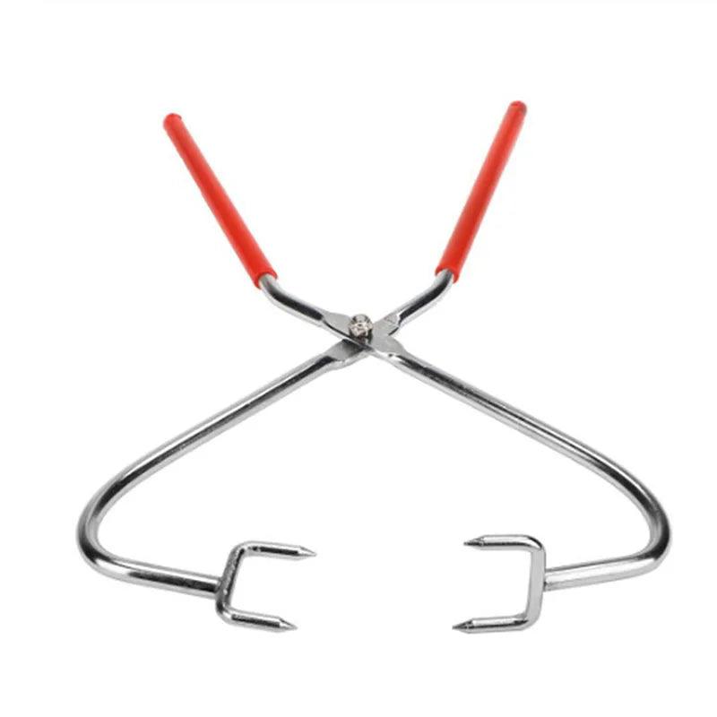 Stainless Steel Ceramic Glazing Pliers Pottery Clamp Clay Sculpture Dipping Tong Pottery Kiln Hand Clamp Clay Modeling Tool