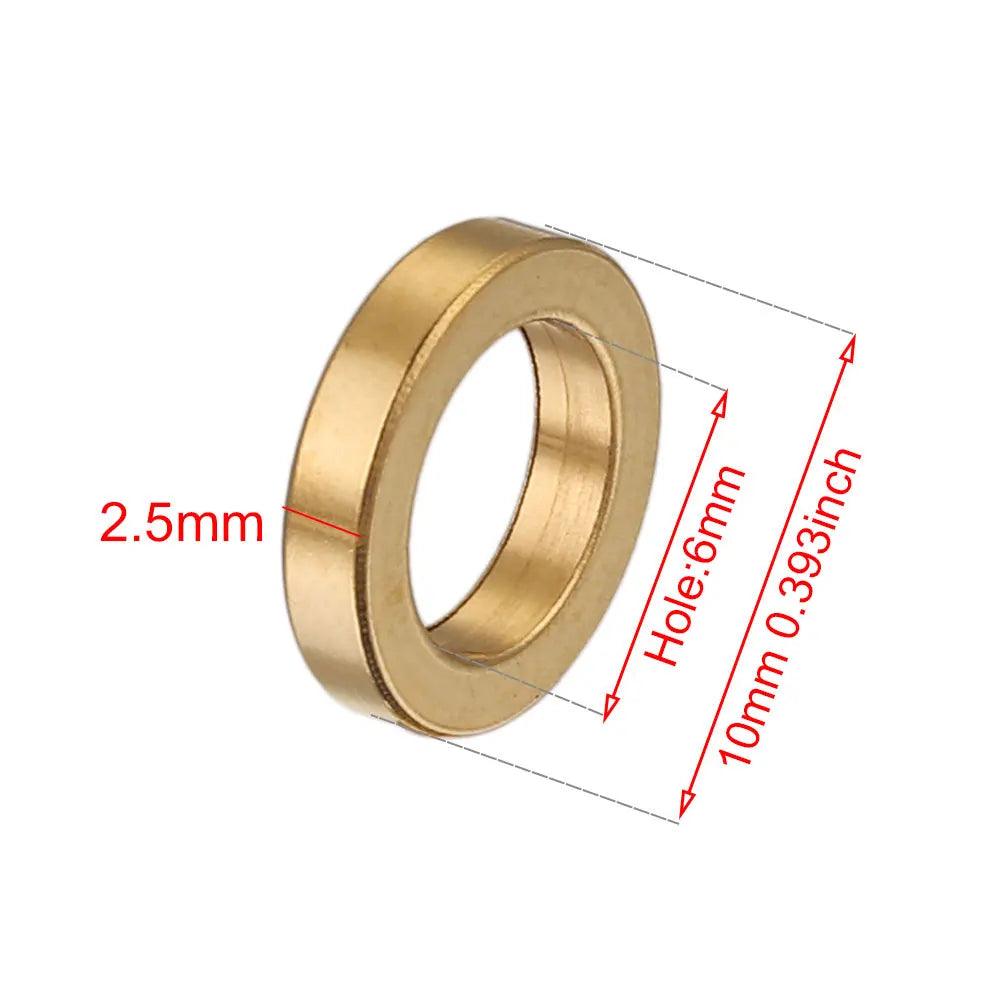 10pcs Stainless Steel Flat Round Spacers Bead Disc Big Hole Loose Beads for DIY Bracelet Necklace Craft Jewelry Making Supplies