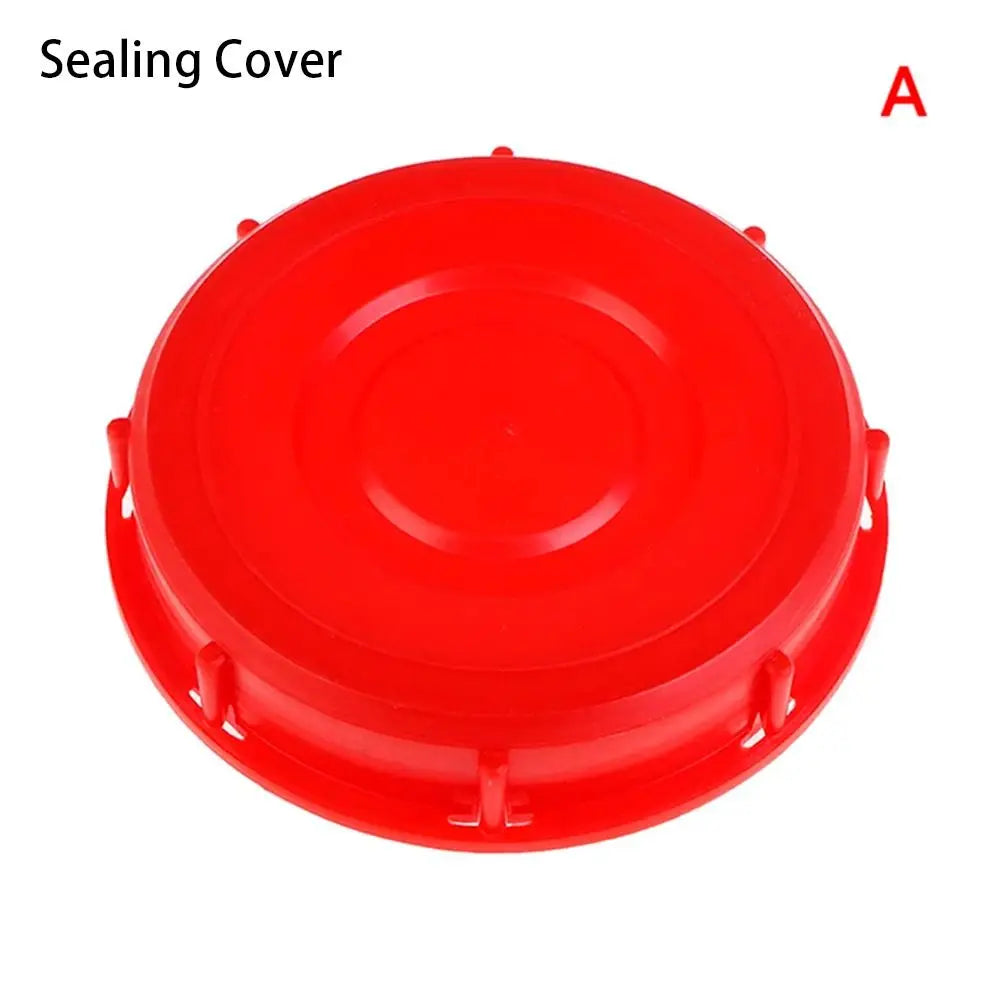 IBC Tank Lid Water Liquid Tank Cap with Gasket Inner Dia 163mm Good Sealing Red Cover with Breathing Hole for IBC Water Tank