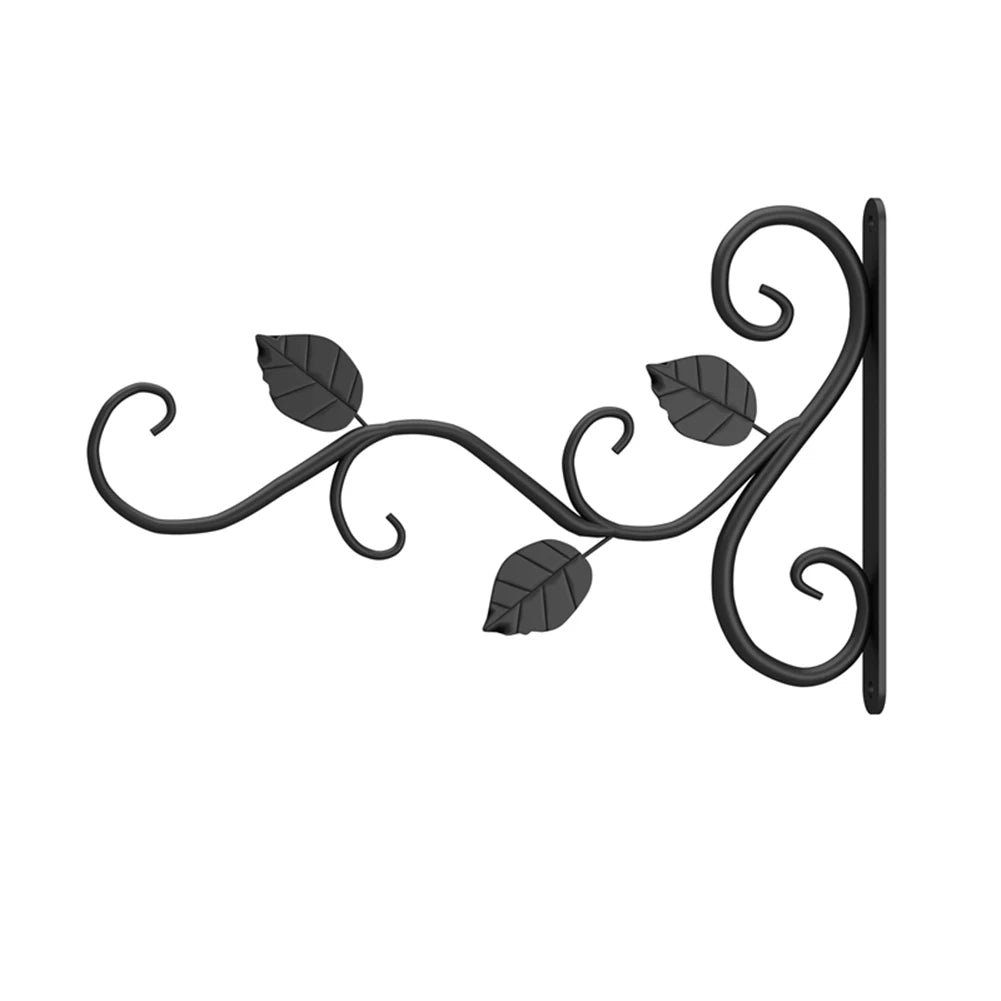 Garden Iron Hook Bracket Metal Practical Wall Mounted Flower Pot Basket for Outdoor Indoor Hanging Plants Supplies