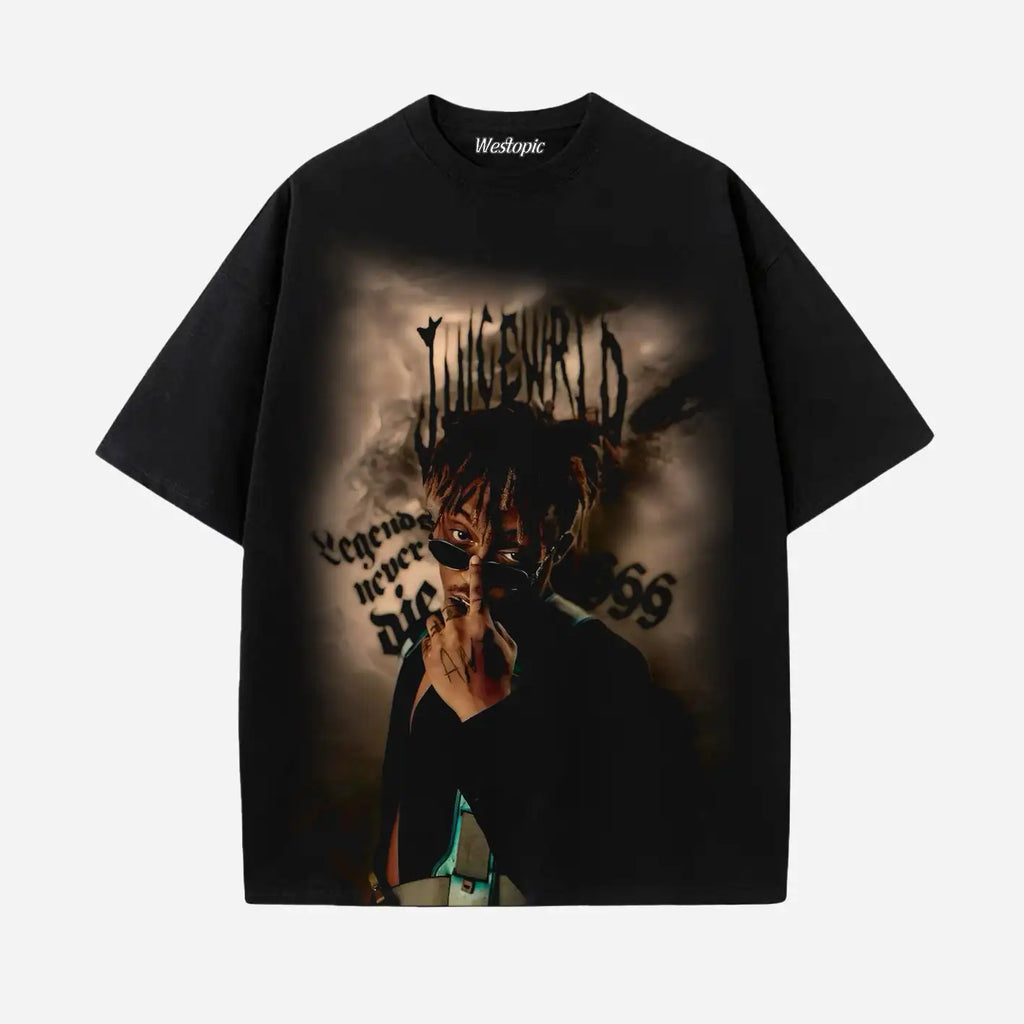 American Street Hip Hop T Shirt Juice Wrld Trippie Redd Short Sleeve Oversized Y2K Tee Men Women Crew Neck Unisex Tops