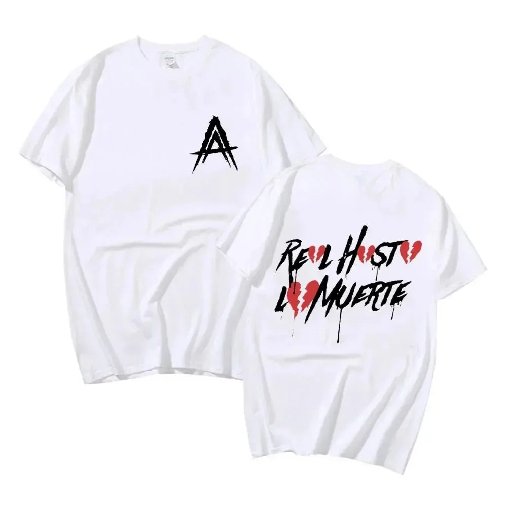 Men Women Oversized Cotton Hip Hop Graphic T Shirt Cool Rapper Style Streetwear Tee
