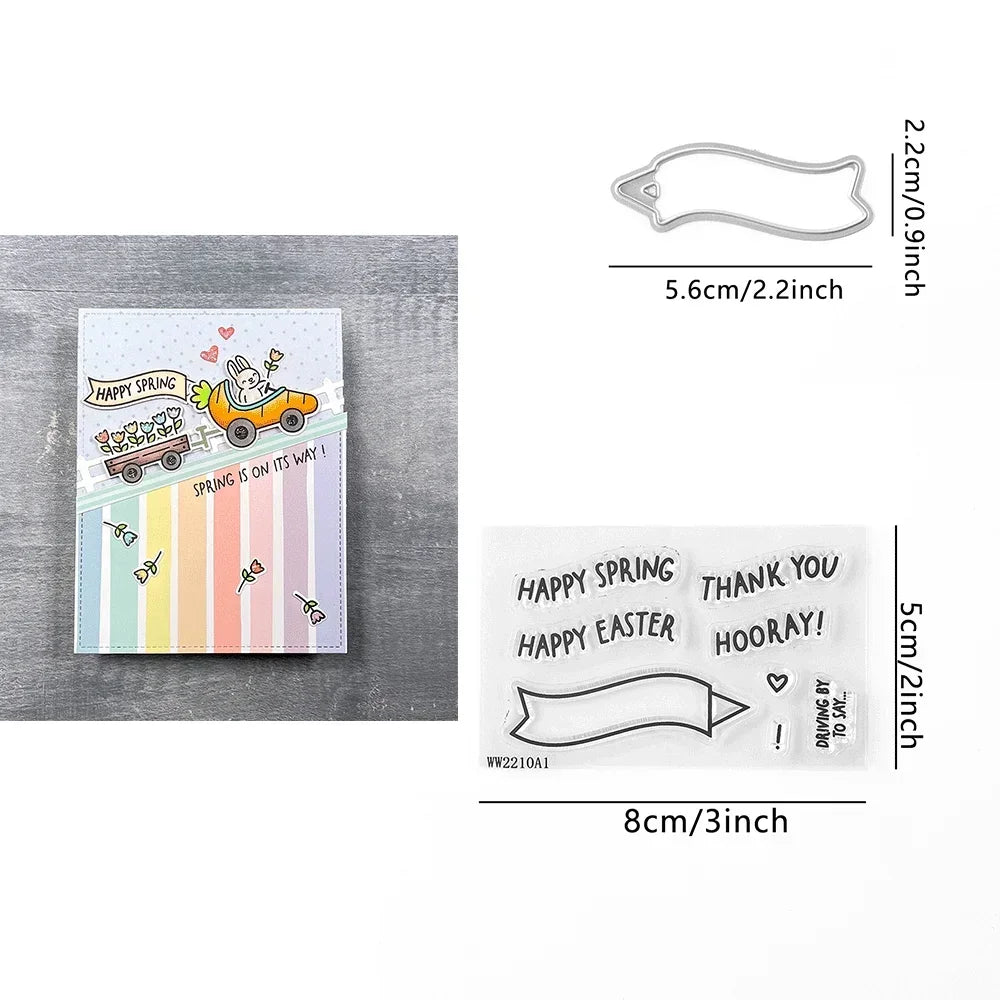 Stitched Root Veggies Metal Cutting Dies Butterfly Embossing Diecut for DIY Card Making Scrapbooking Crafting Supplies