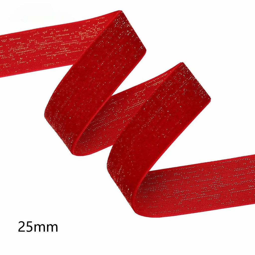 5 Yards Christmas Ribbon Red Brilliant New Year Velvet Ribbons Garland, Gifts, Wrapping, Wreaths, Bows